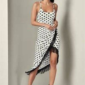 Flirty Polka Dot Fringed Dress